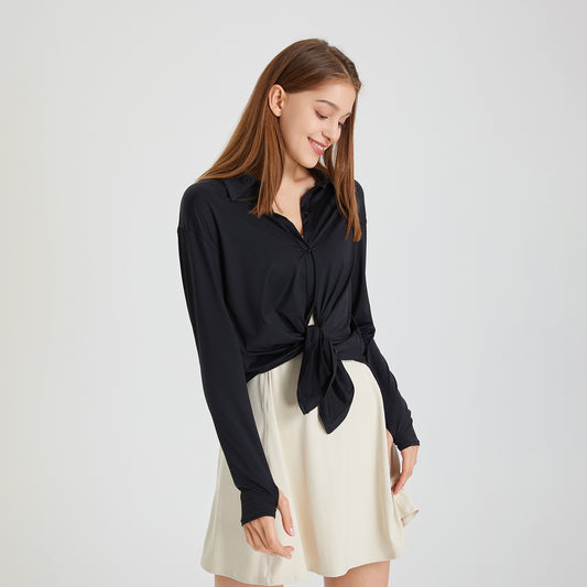 Lightweight Oversized Blouse for Women - Casual Style