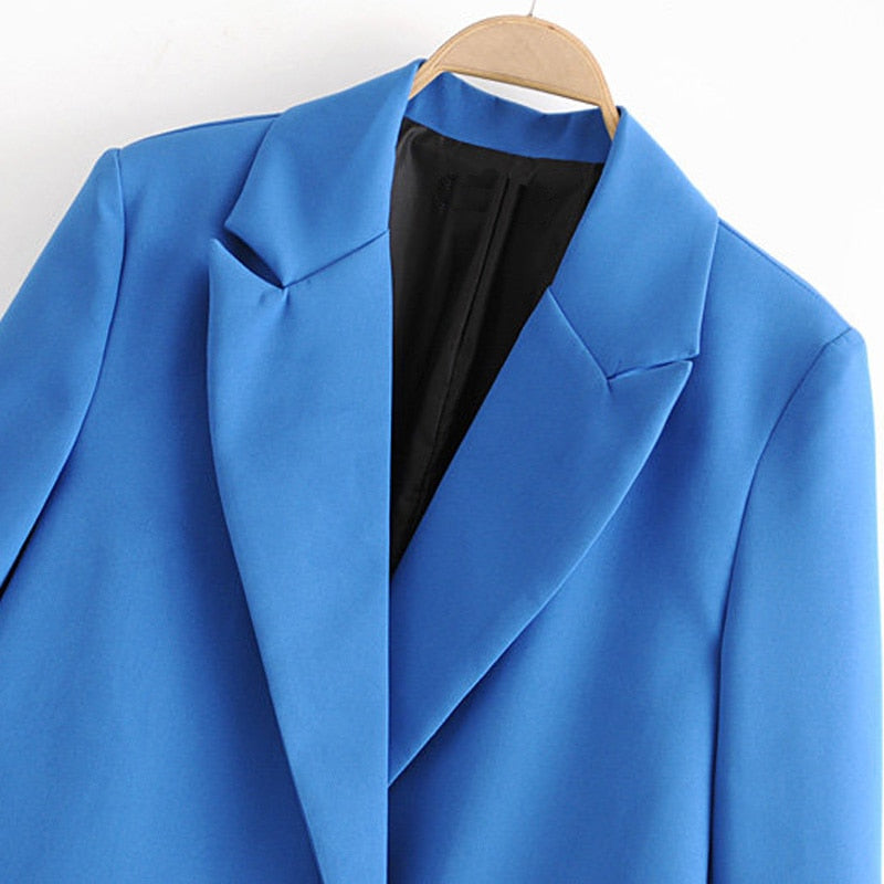 Blazer Minimaliste Double Boutonnage Femme